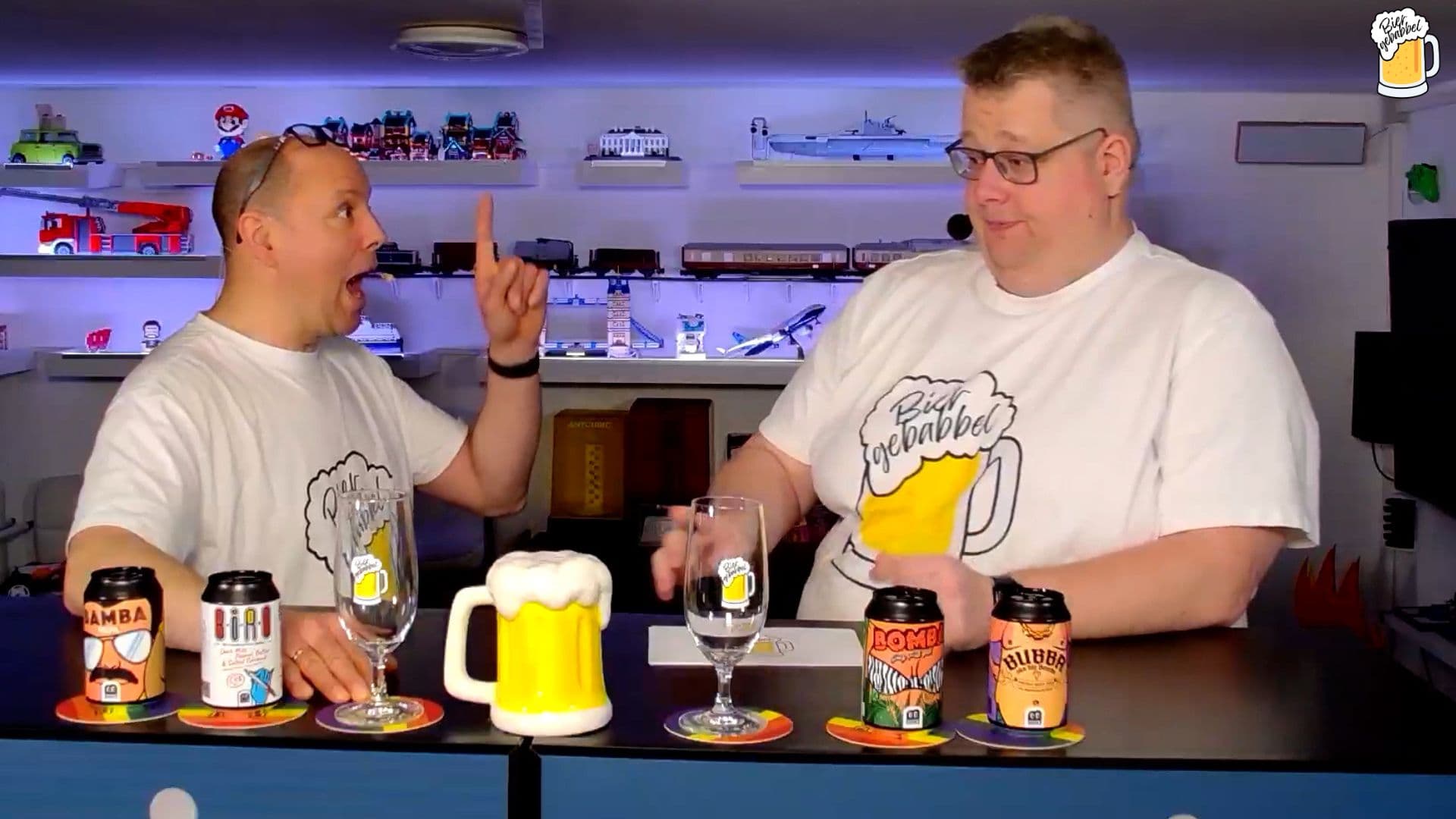 Chris und Mike im Gespräch bei einer Biergebabbel-Verkostung